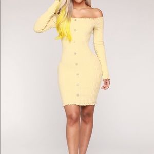 Off the shoulder mini dress